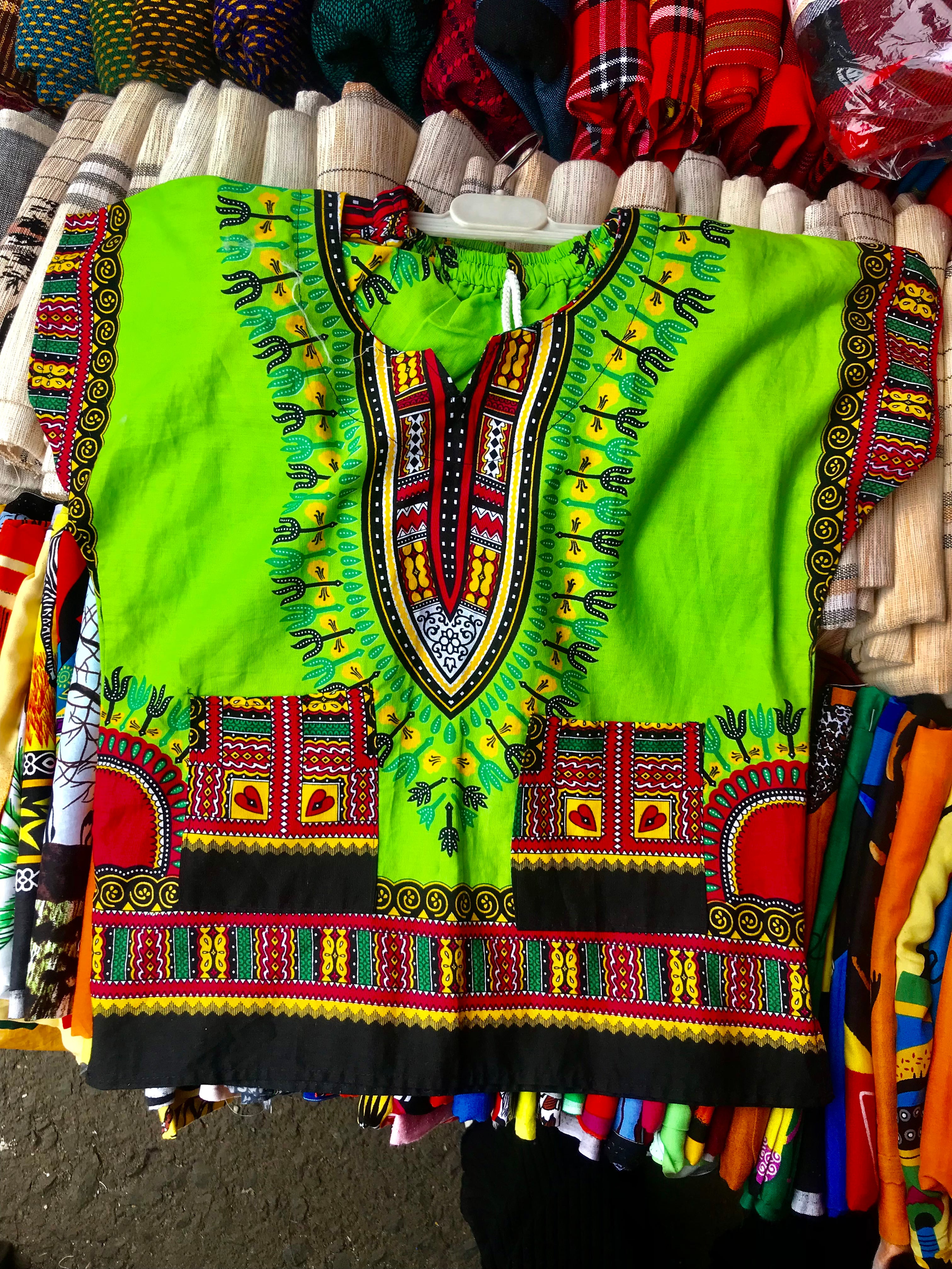Vibrant Dashiki Kids Set – Shirt & Shorts (Unisex)