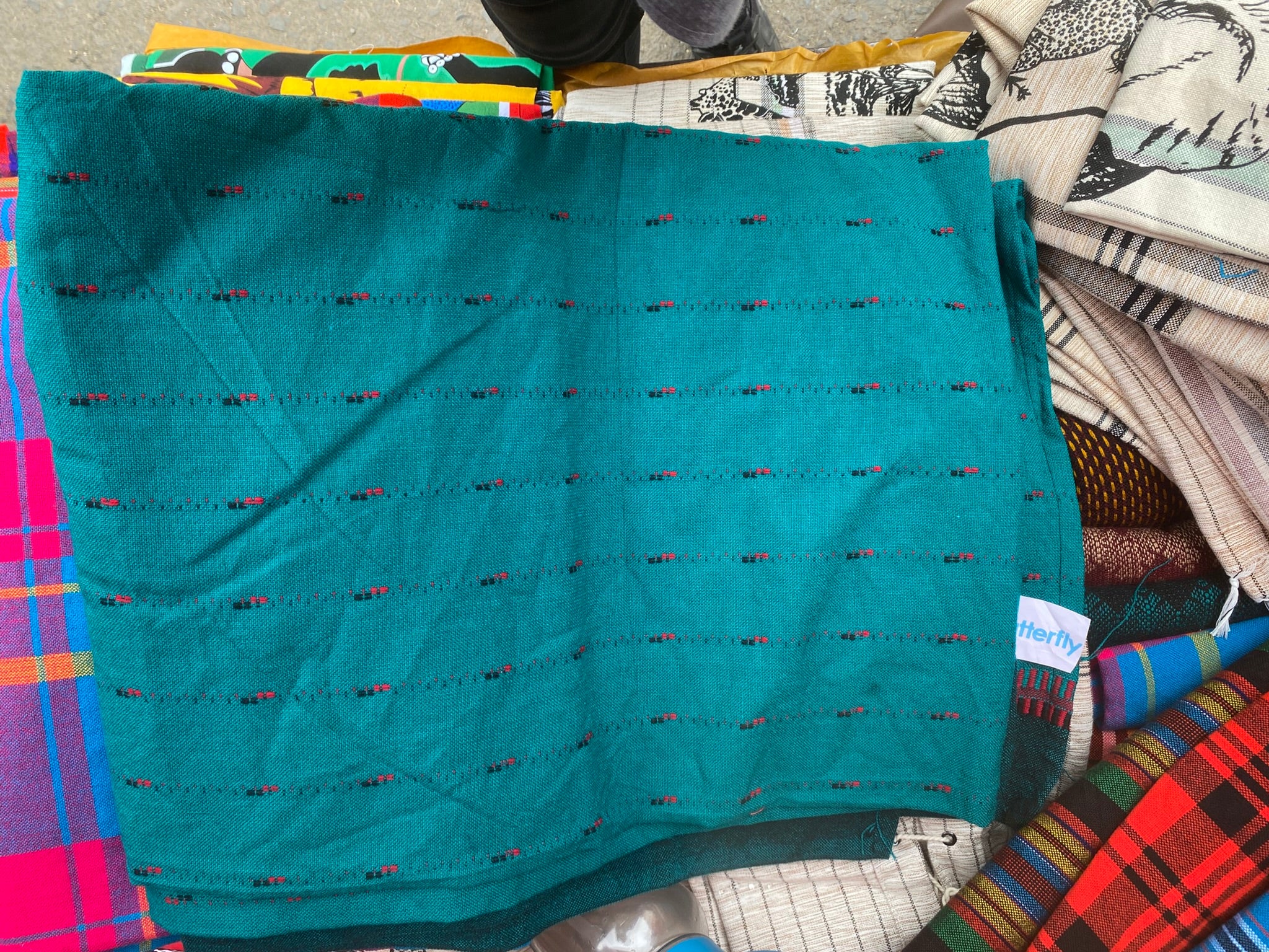 Maasai Shuka – Red & Black Check (1.5 x 2M)