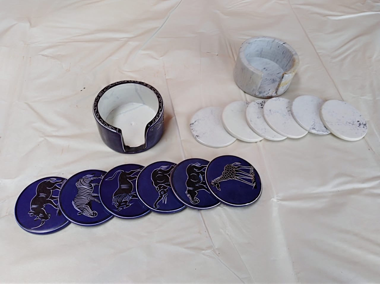 Handcrafted Soapstone Coasters(Per Piece)