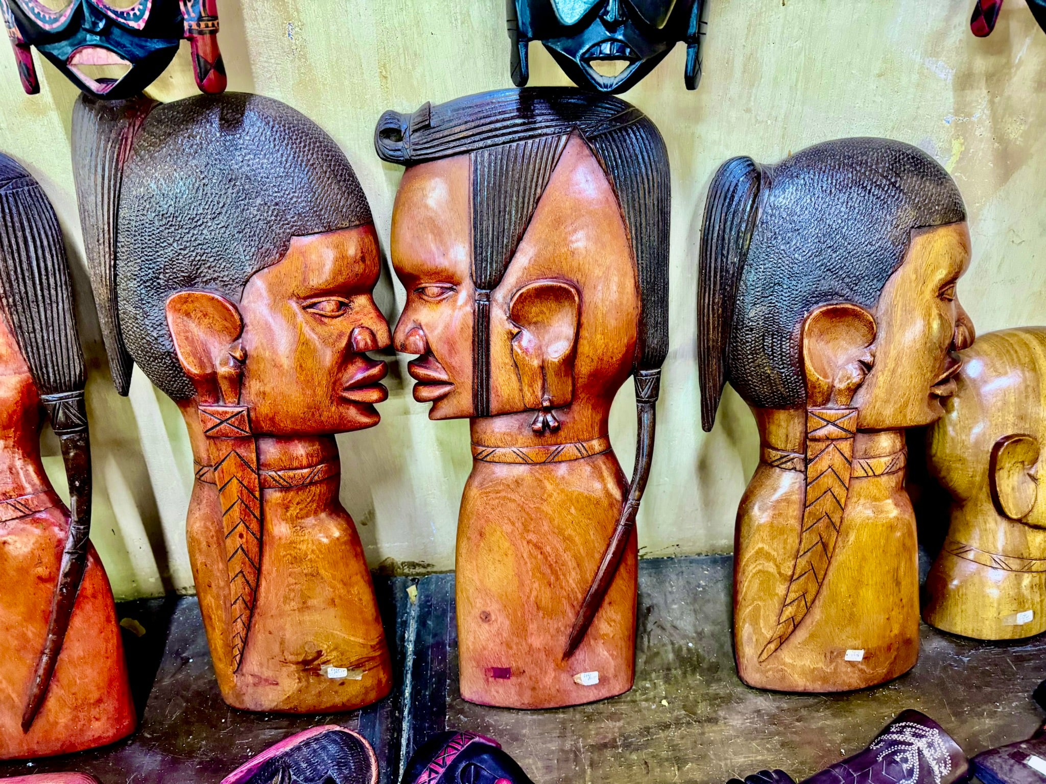 Wooden Faces Wall Décor(Per Piece)